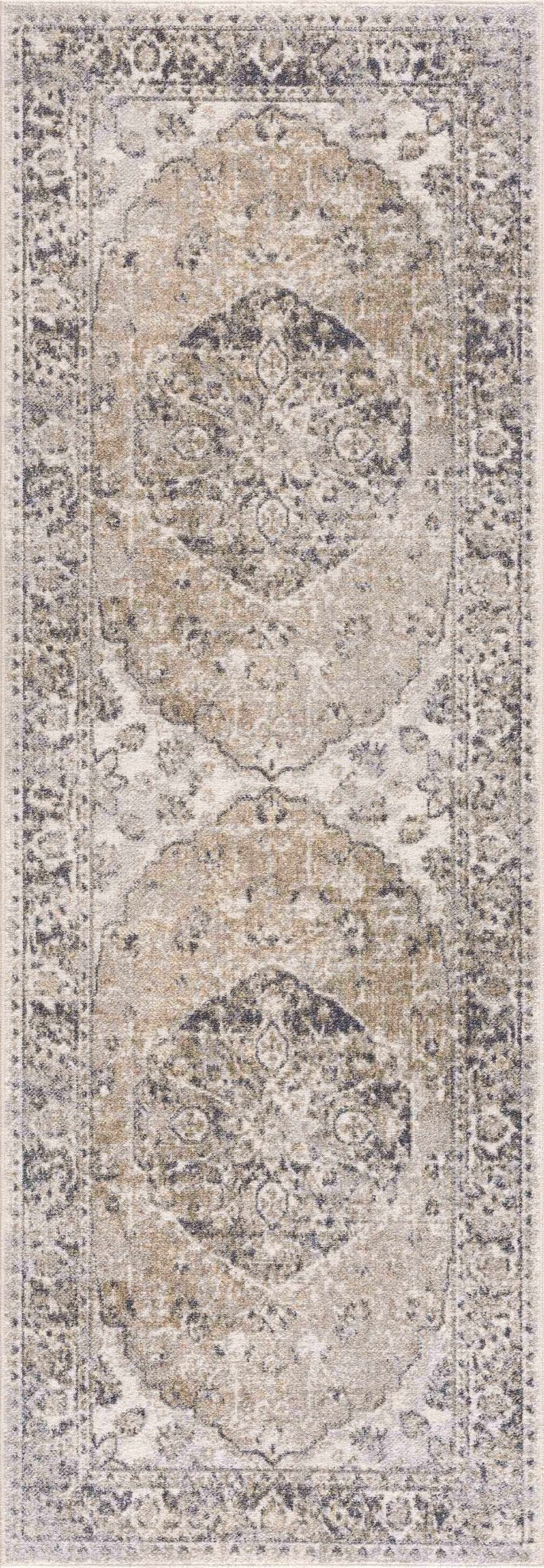 Rudo Beige Flat Pile Washable Rug - MyTuftedRugs.com