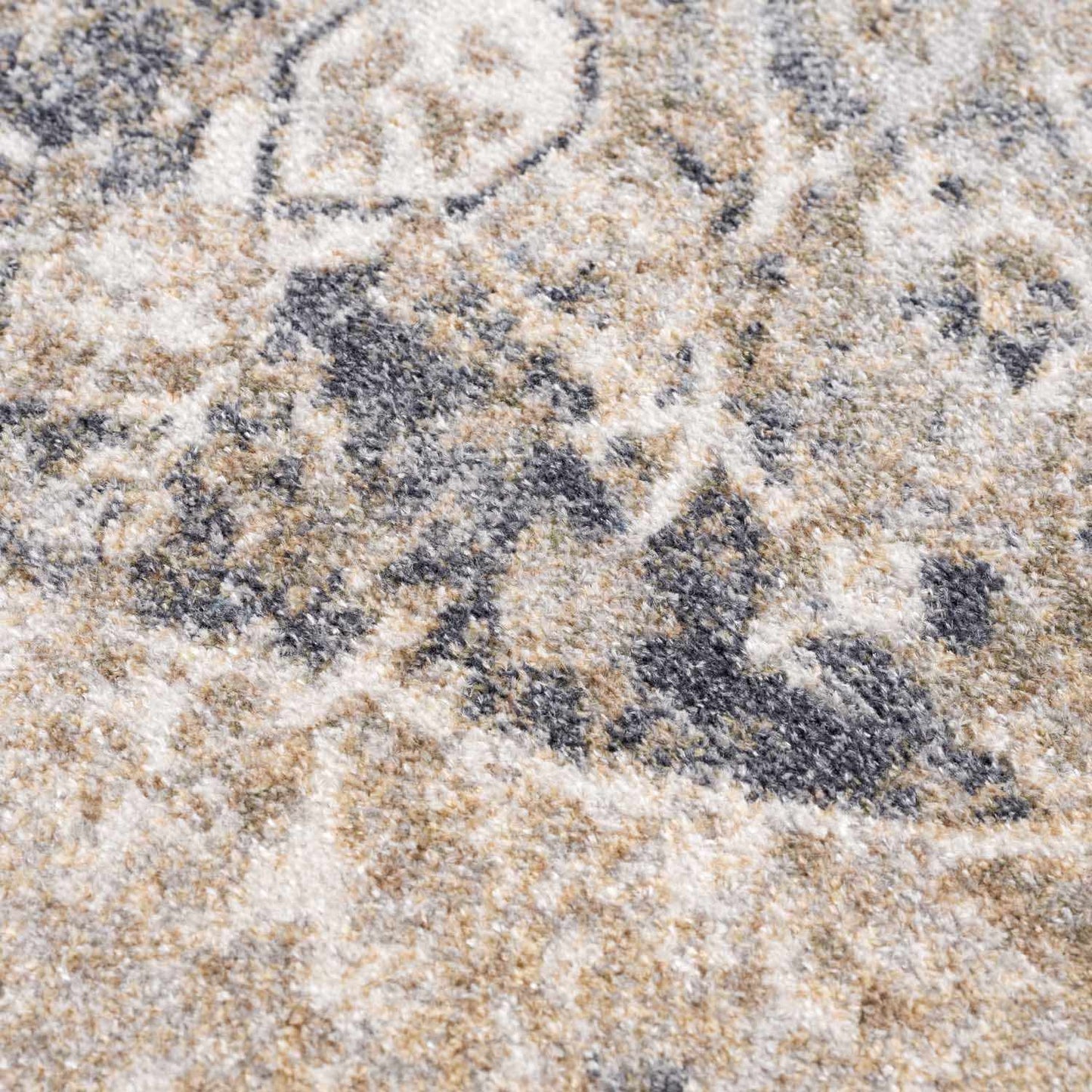 Rudo Beige Flat Pile Washable Rug - MyTuftedRugs.com