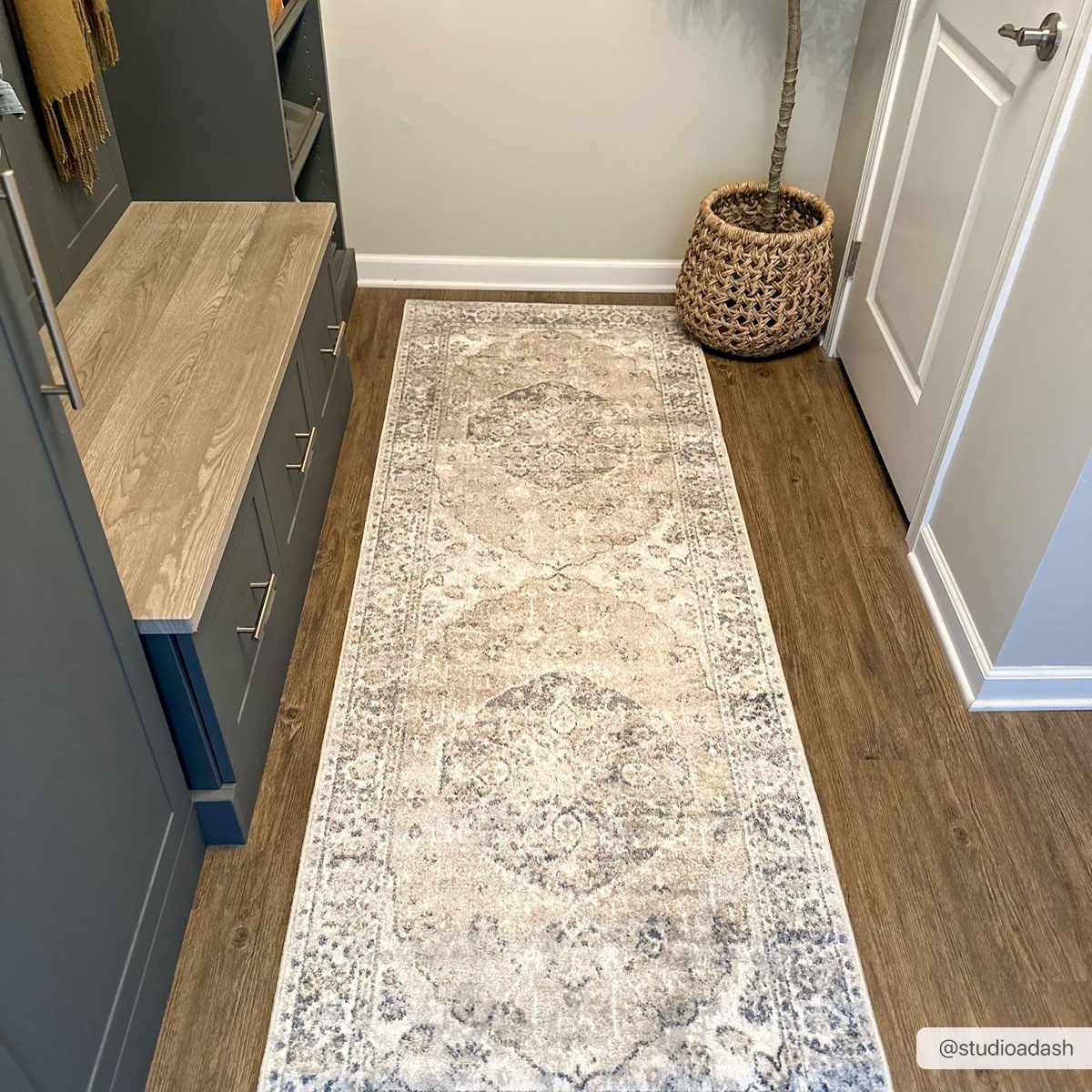 Rudo Beige Flat Pile Washable Rug - MyTuftedRugs.com
