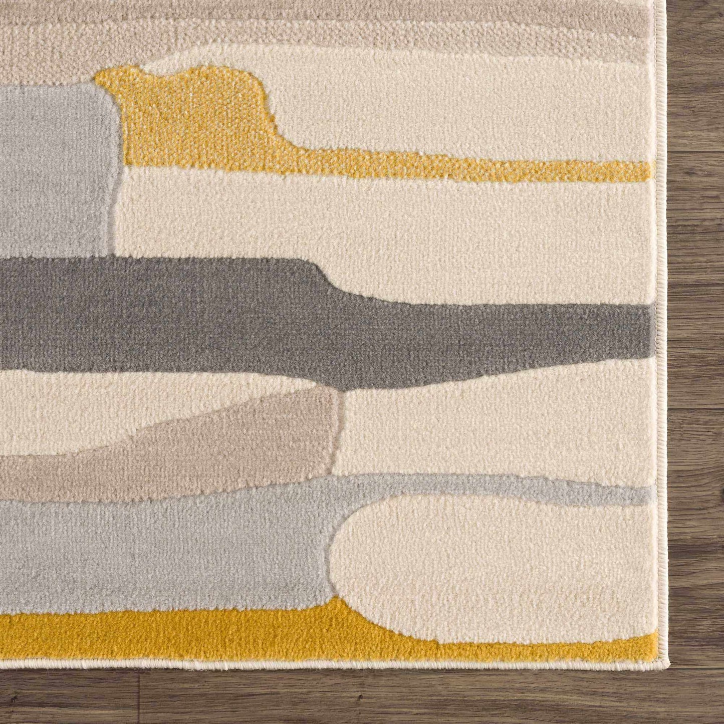 Southfields Mustard Modern Rug - MyTuftedRugs.com
