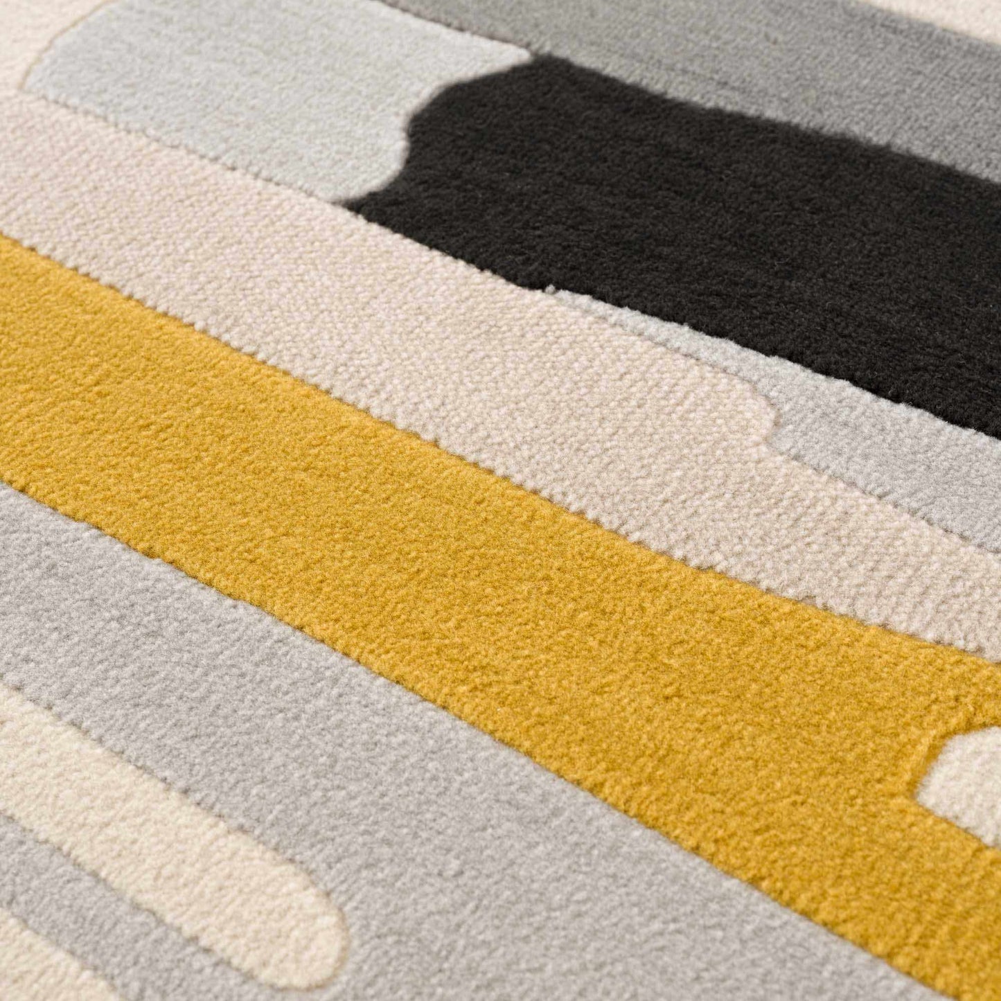 Southfields Mustard Modern Rug - MyTuftedRugs.com
