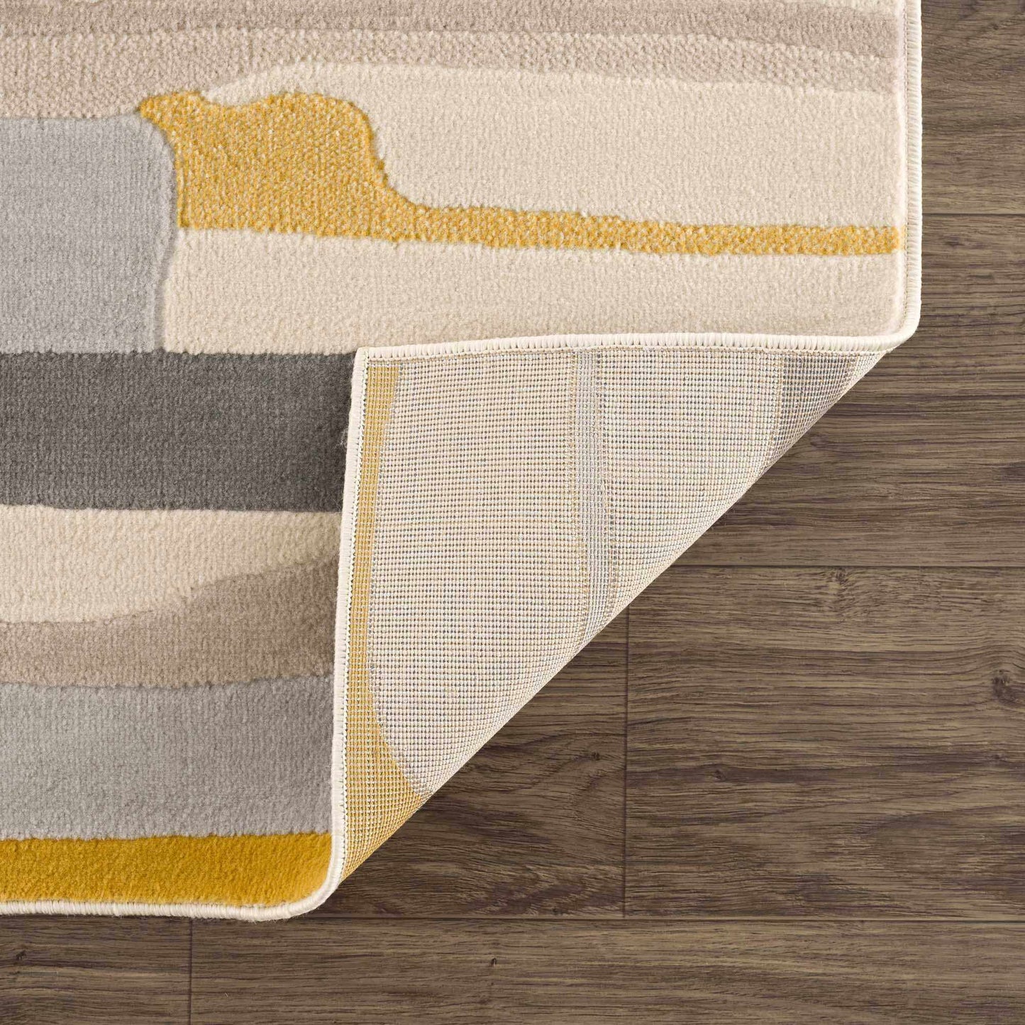 Southfields Mustard Modern Rug - MyTuftedRugs.com