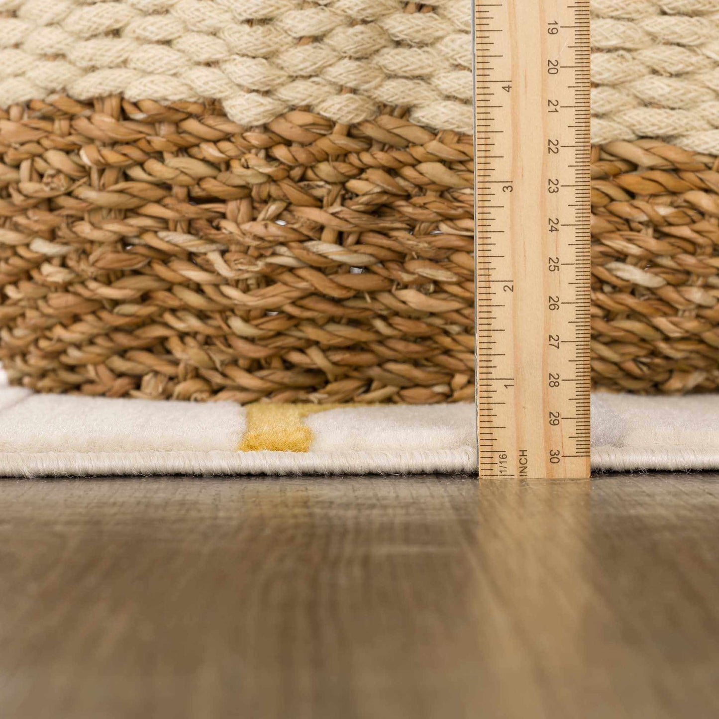 Southfields Mustard Modern Rug - MyTuftedRugs.com