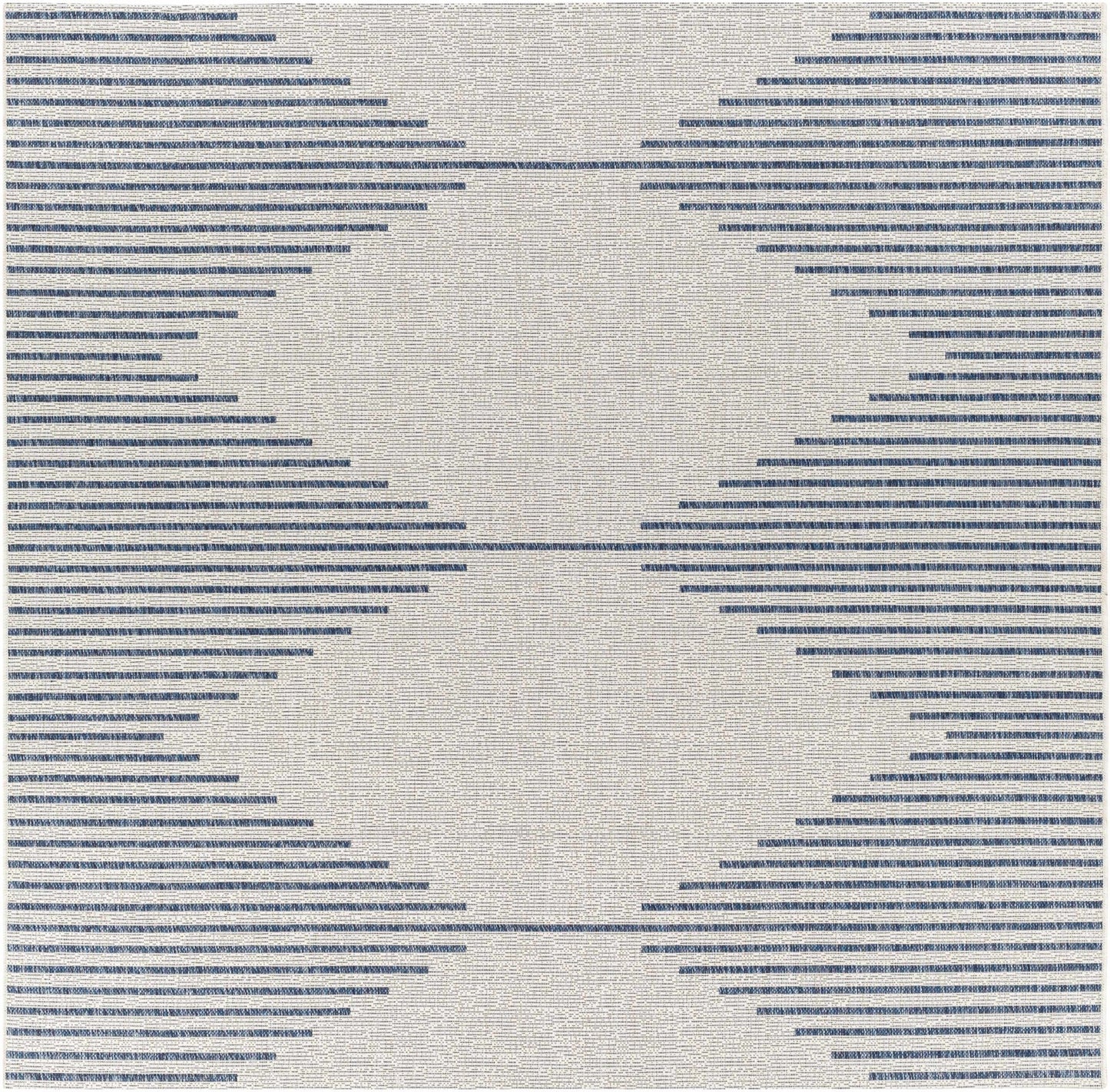 Stephan Blue & Cream Outdoor Rug - MyTuftedRugs.com