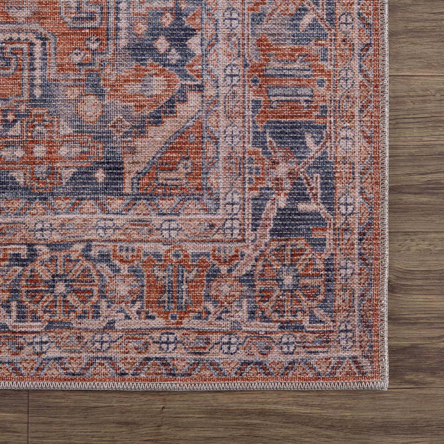 Taber Burnt Orange Persian Style Rug - MyTuftedRugs.com