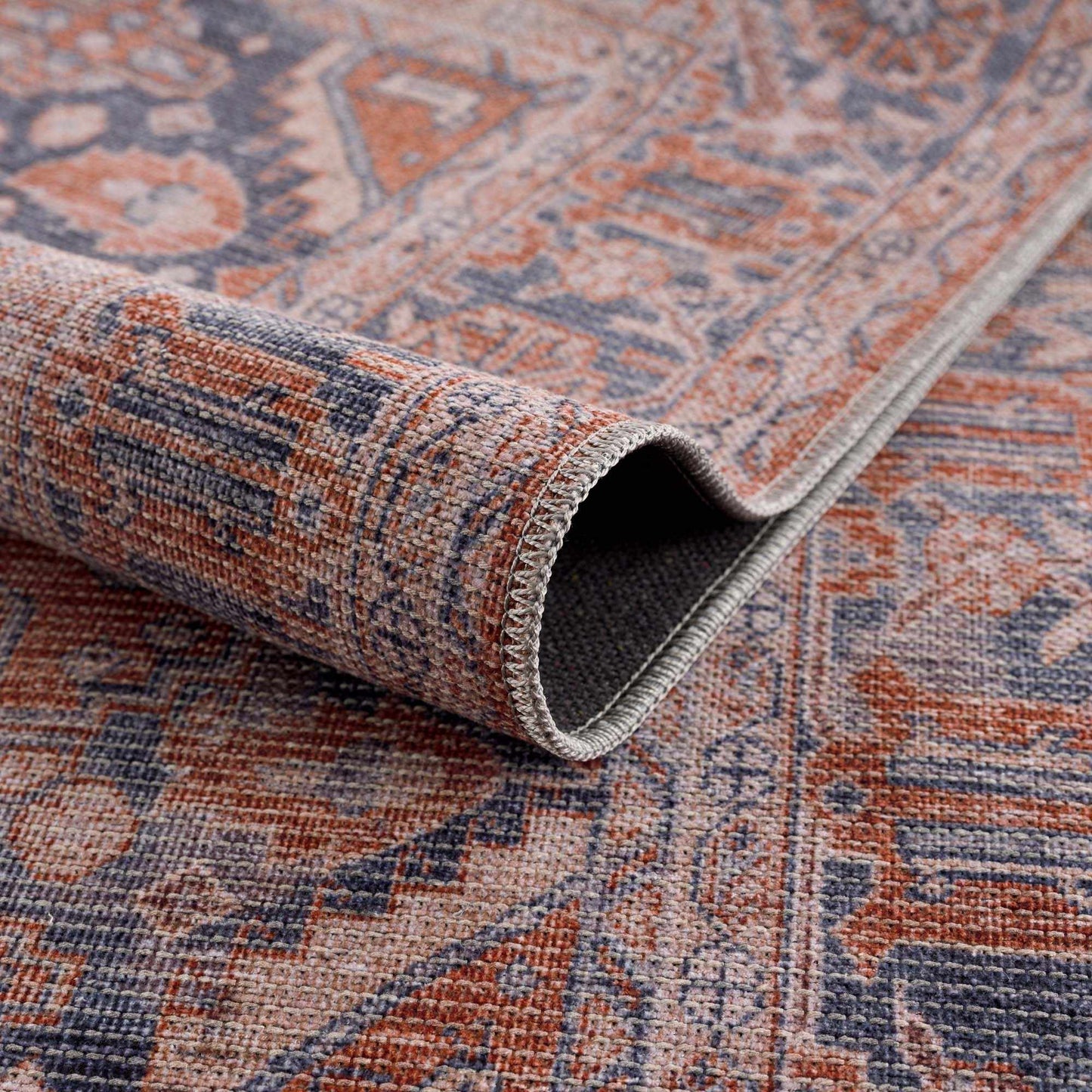 Taber Burnt Orange Persian Style Rug - MyTuftedRugs.com