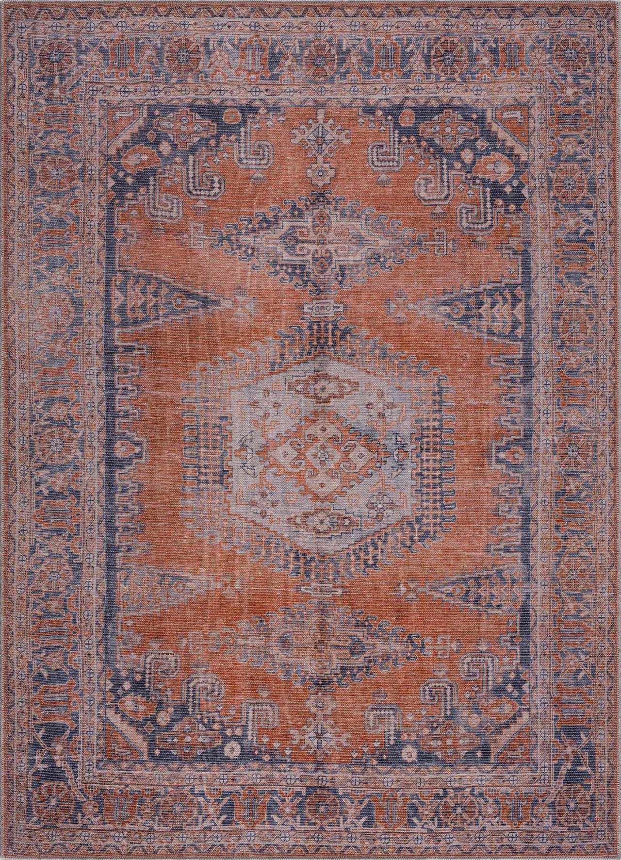 Taber Burnt Orange Persian Style Rug - MyTuftedRugs.com