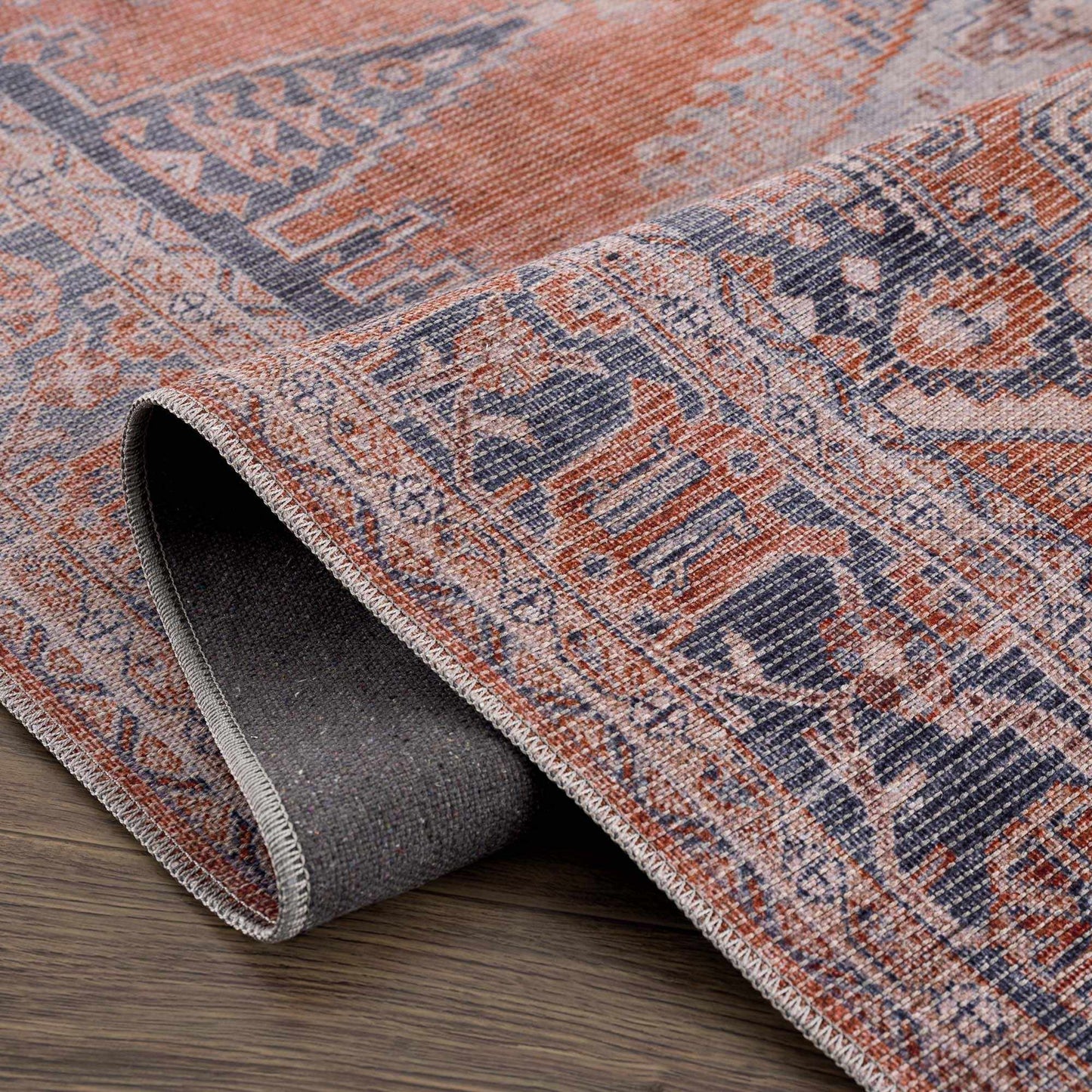 Taber Burnt Orange Persian Style Rug - MyTuftedRugs.com