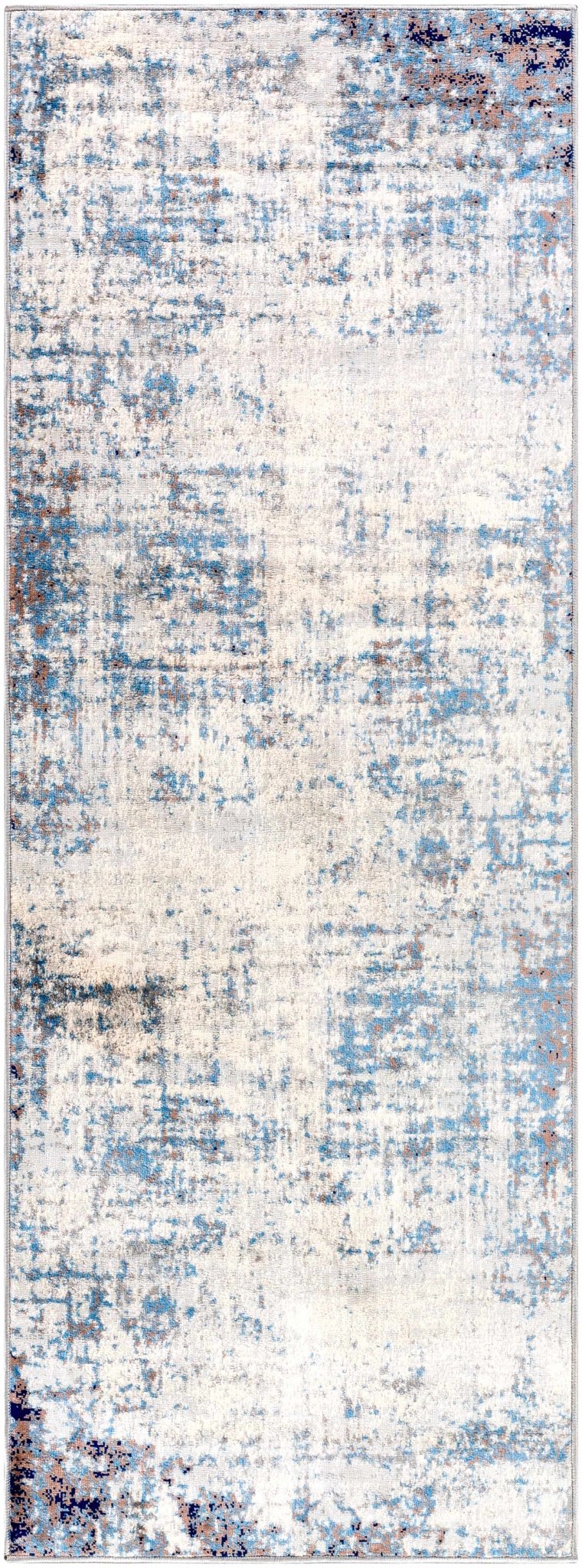 Texanna Abstract Blue/Gray Area Rug - MyTuftedRugs.com