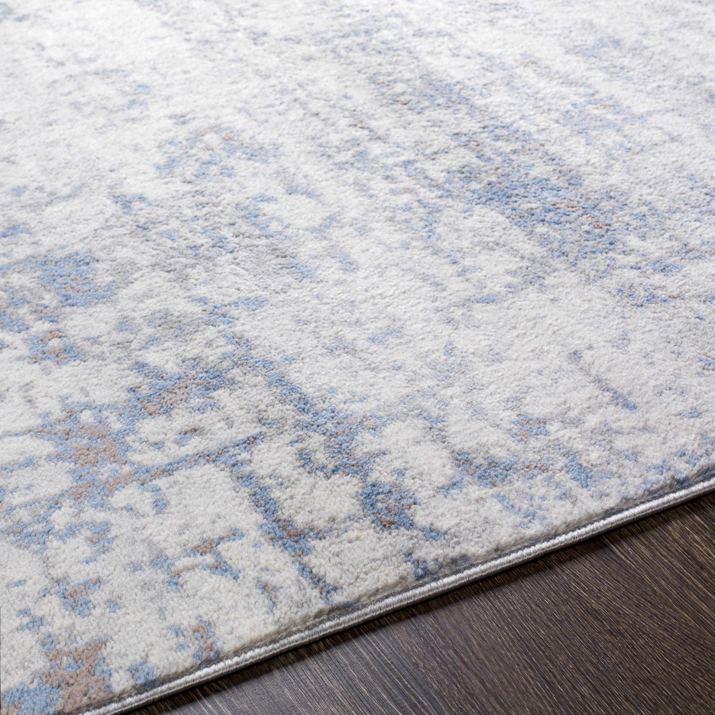 Texanna Abstract Blue/Gray Area Rug - MyTuftedRugs.com