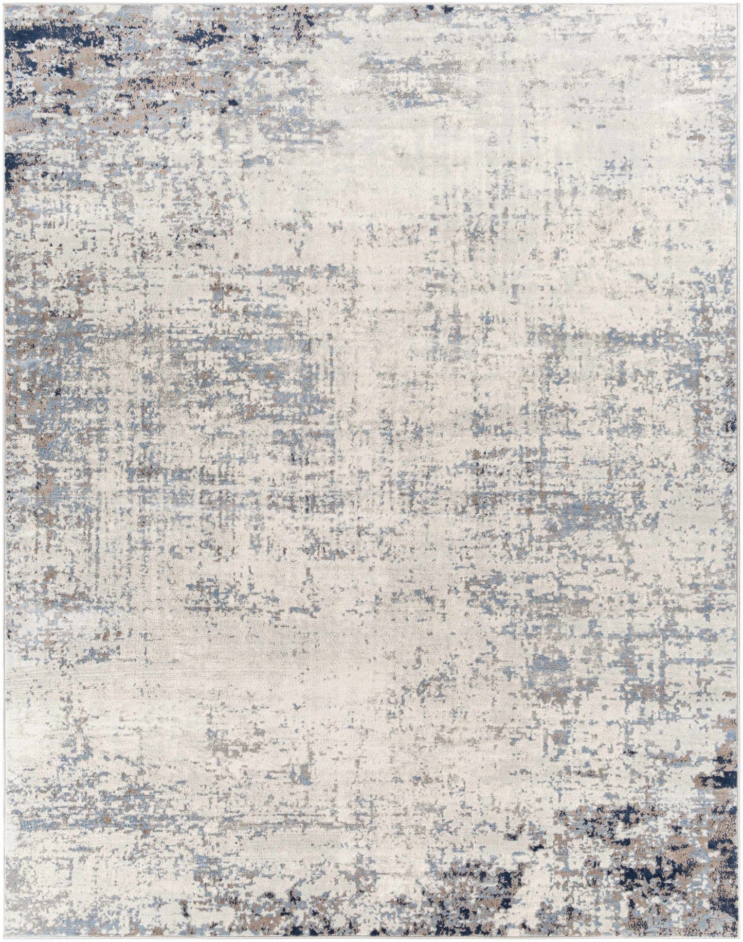 Texanna Abstract Blue/Gray Area Rug - MyTuftedRugs.com