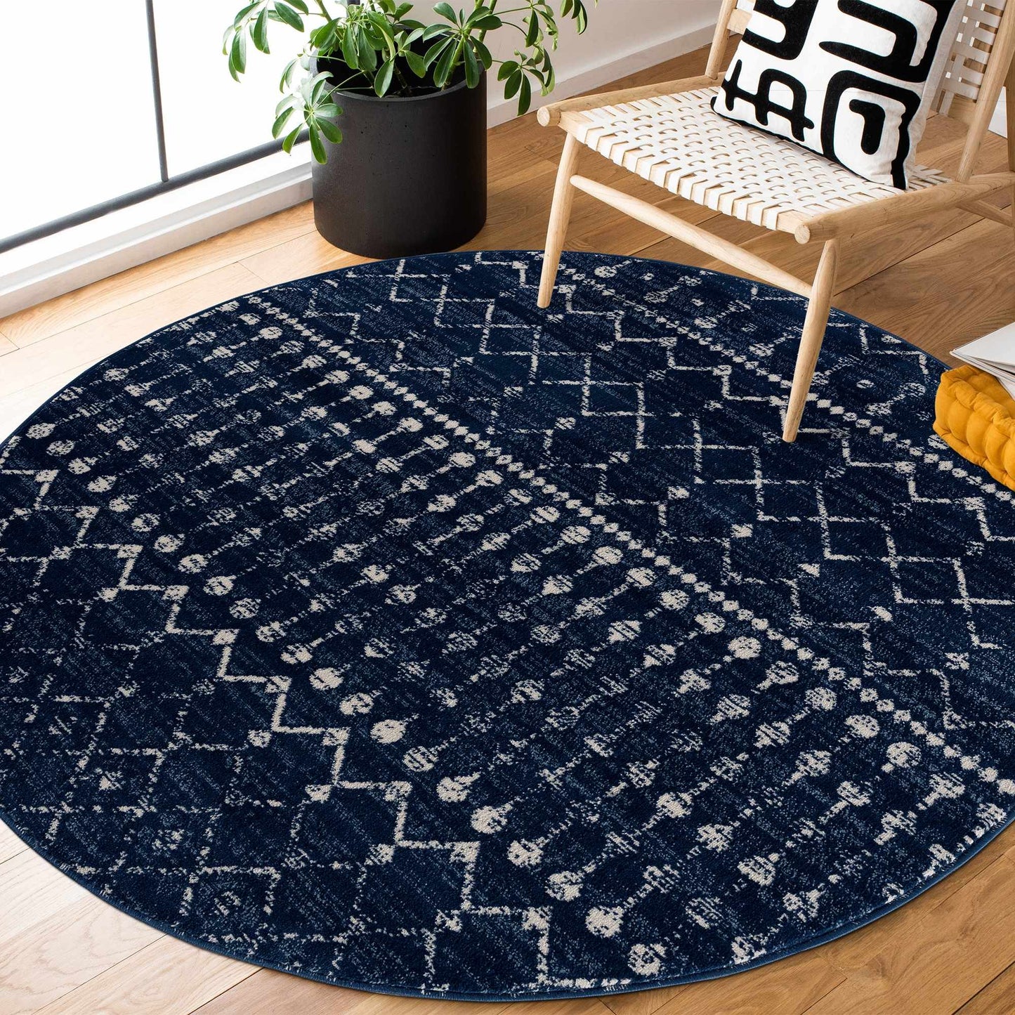 Tigrican Navy 2335 Area Rug - MyTuftedRugs.com