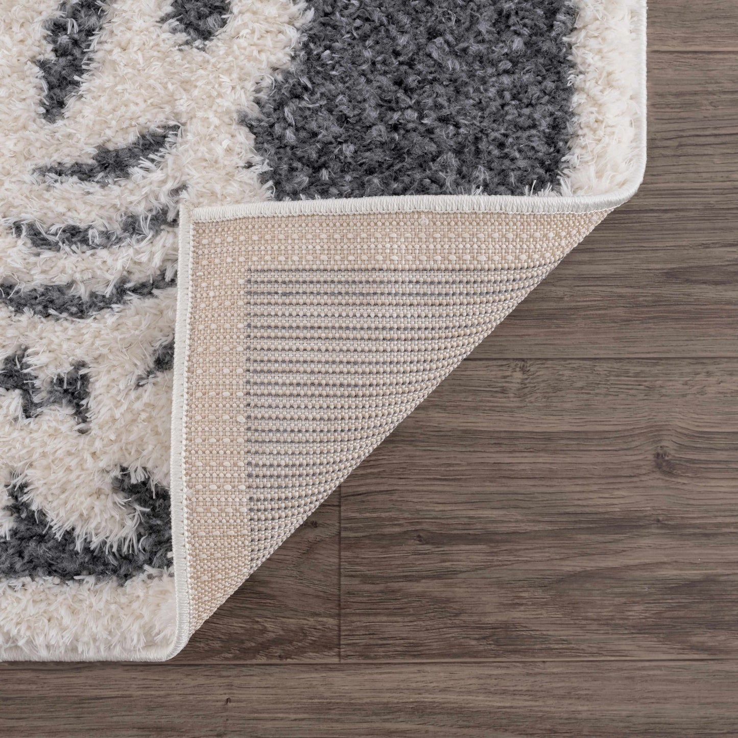 Zane Charcoal Tibetan Tiger Plush Rug - MyTuftedRugs.com