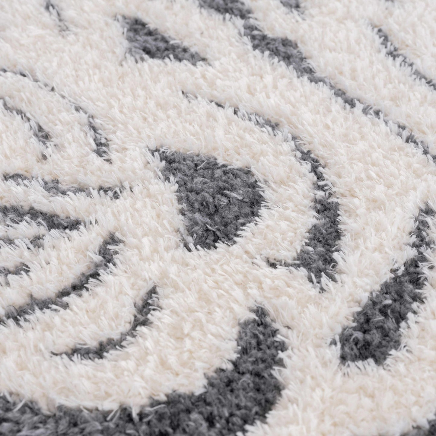 Zane Charcoal Tibetan Tiger Plush Rug - MyTuftedRugs.com