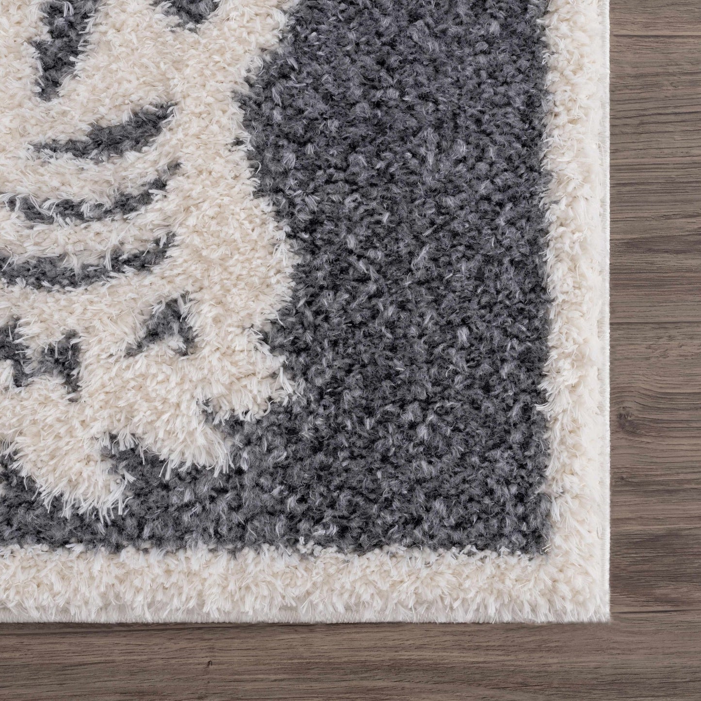 Zane Charcoal Tibetan Tiger Plush Rug - MyTuftedRugs.com