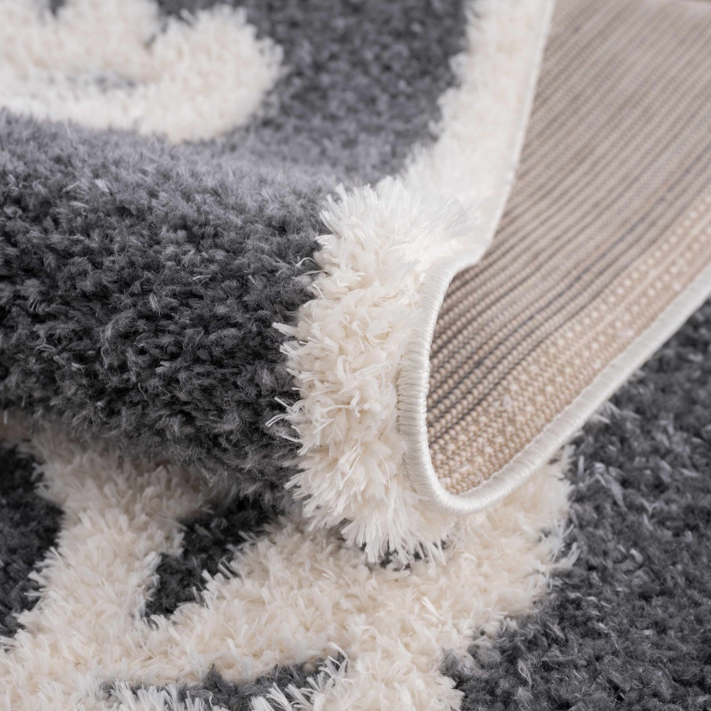 Zane Charcoal Tibetan Tiger Plush Rug - MyTuftedRugs.com