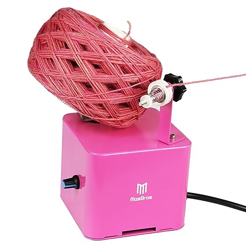 MasBros Pink Electric Yarn Ball Winder - Tufting Tools - MyTuftedRugs.com