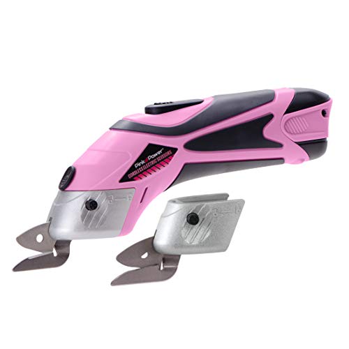Pink Power Electric Fabric Scissors - MyTuftedRugs.com