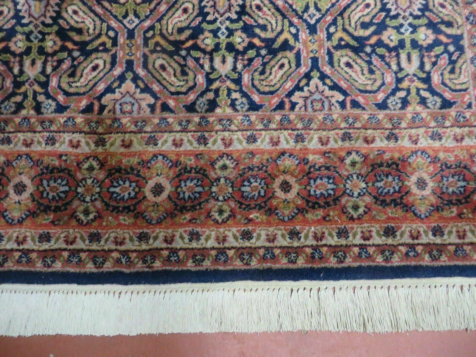 Vintage 1970s Handmade Wool Rug | 3'11" x 5'10" Hand-Knotted