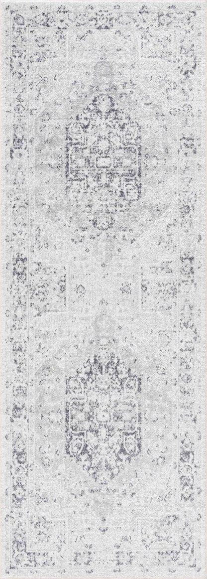 Akram Antrasit Flat Pile Washable Rug - MyTuftedRugs.com