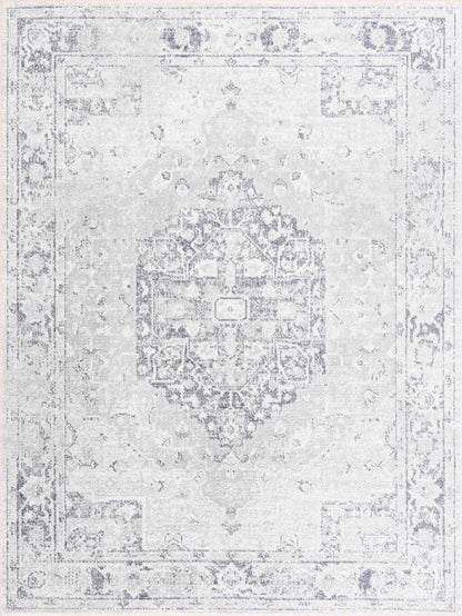 Akram Antrasit Flat Pile Washable Rug - MyTuftedRugs.com