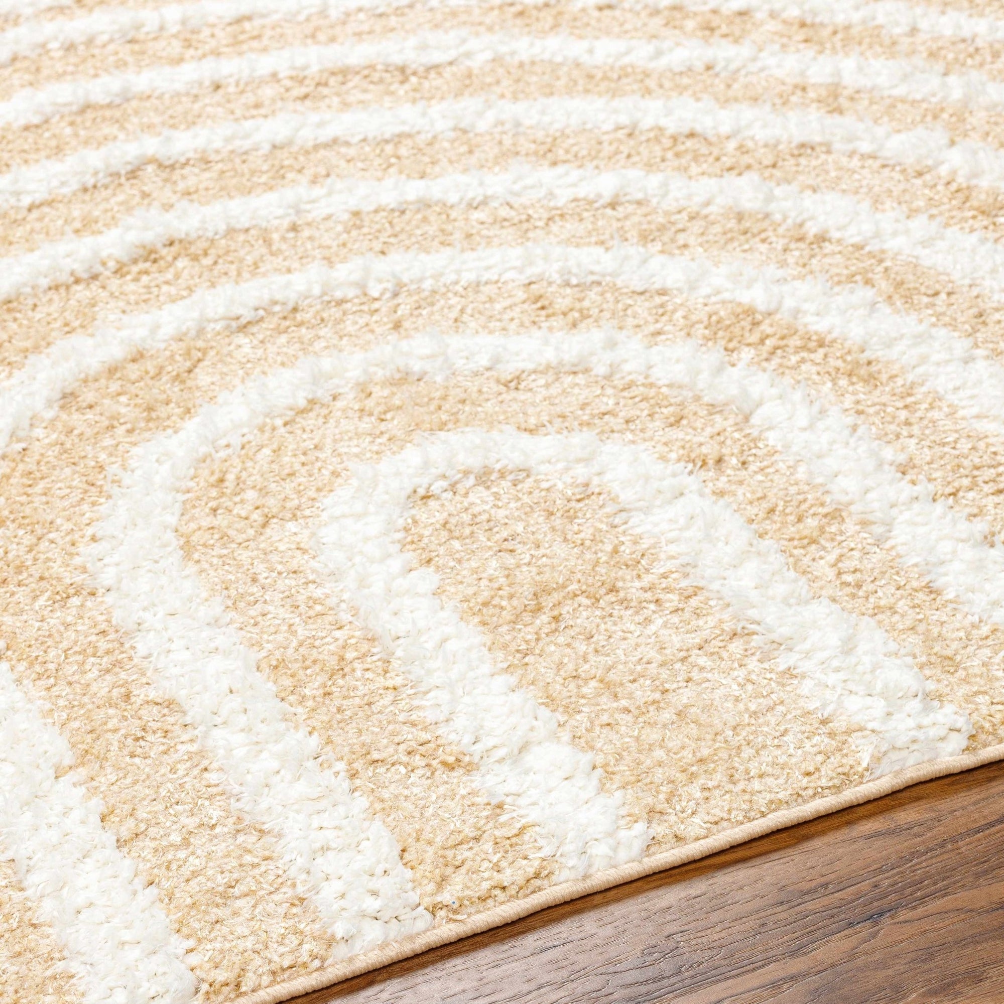 Arnel Beige Area Rug - MyTuftedRugs.com