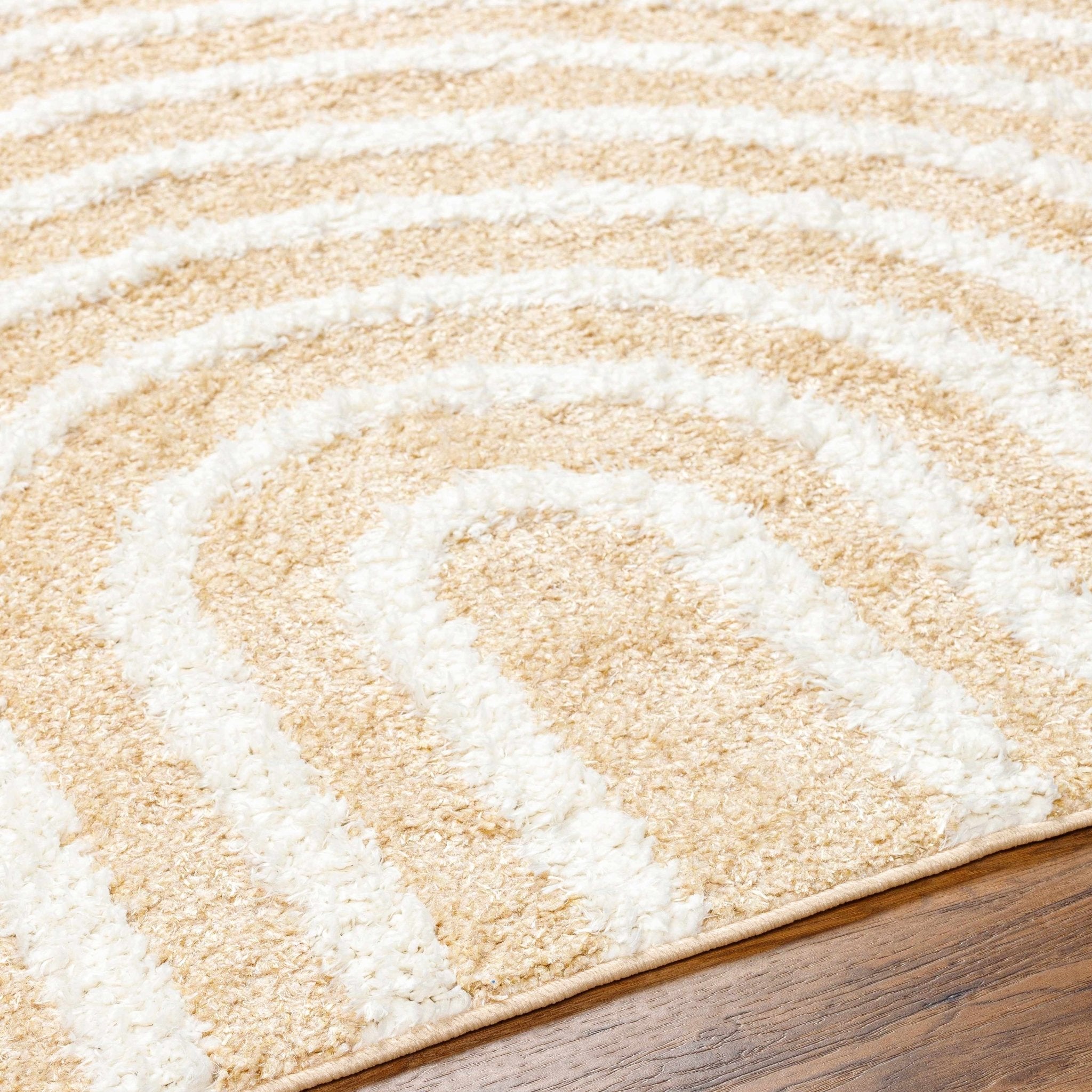 Arnel Beige Area Rug - MyTuftedRugs.com