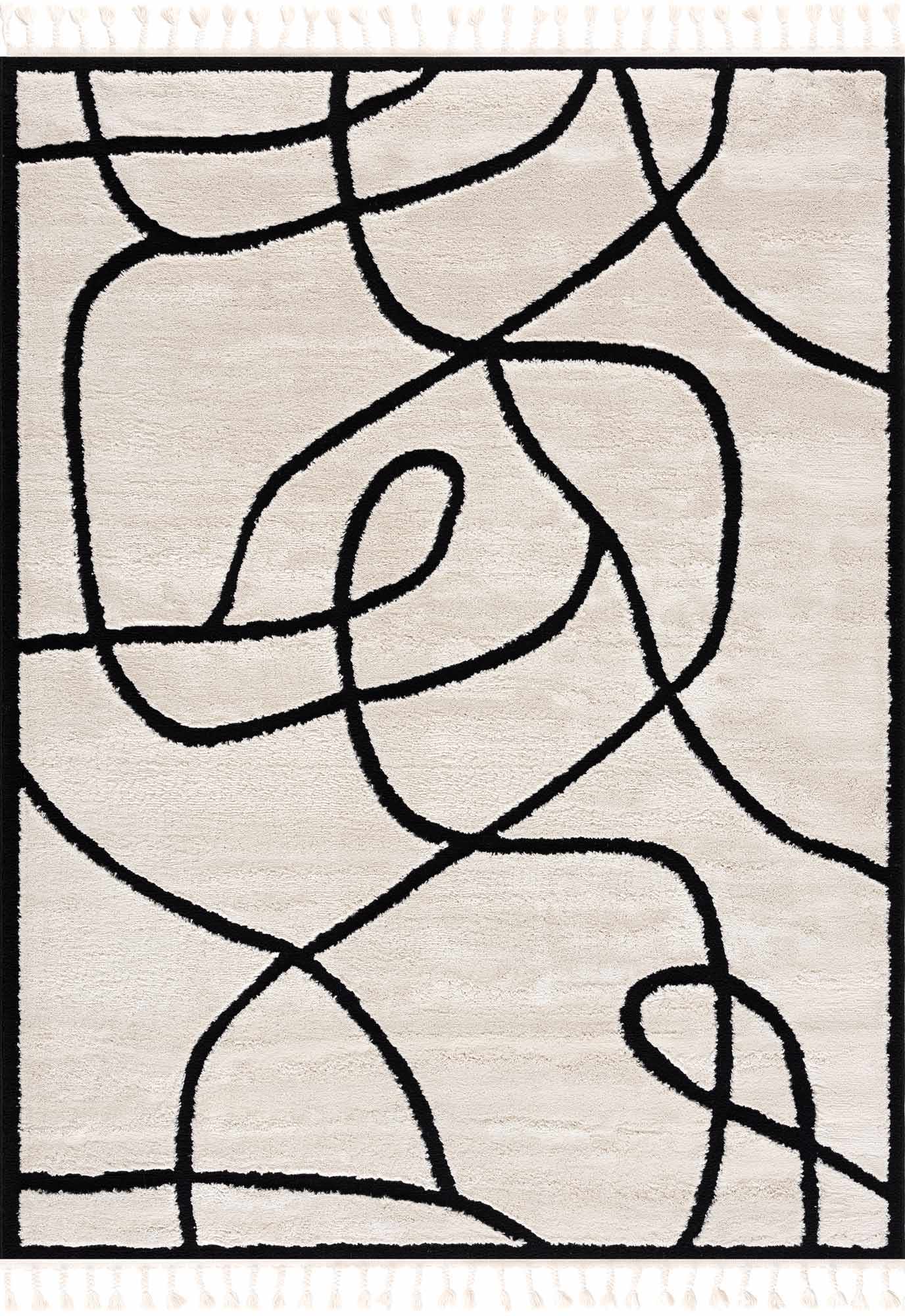 Azana Black & White Area Rug - MyTuftedRugs.com