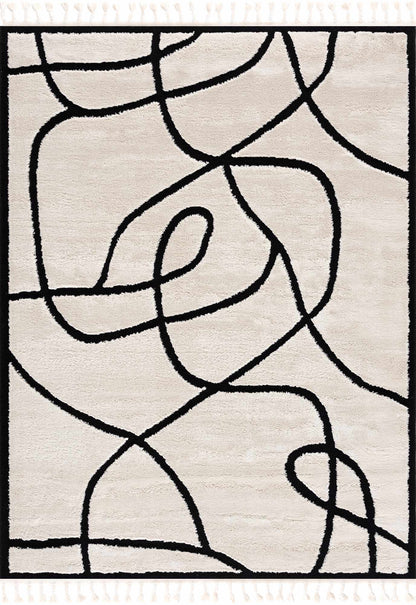 Azana Black & White Area Rug - MyTuftedRugs.com