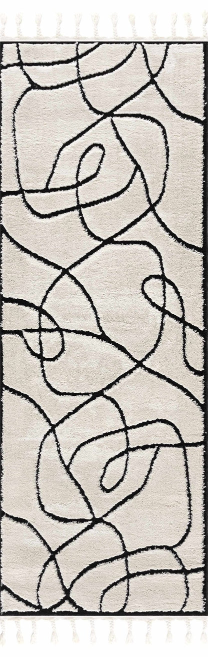 Azana Black & White Area Rug - MyTuftedRugs.com