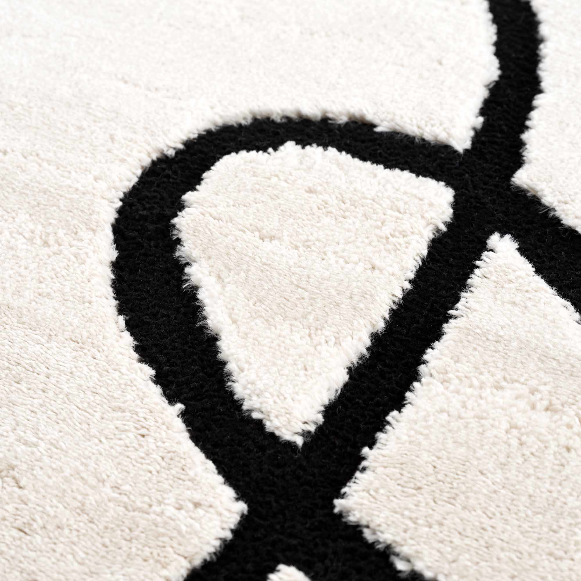 Azana Black & White Area Rug - MyTuftedRugs.com