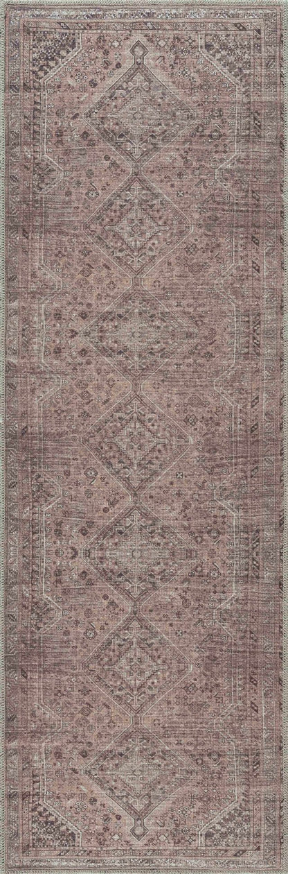 Barny Brown Flat Pile Washable Rug - MyTuftedRugs.com