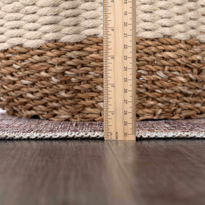 Barny Tan Flat Pile Washable Rug Area Rug - MyTuftedRugs.com