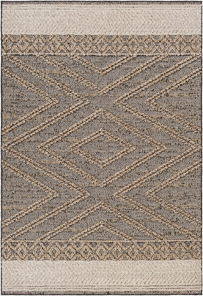 Beige Charcoal Areli Area Rug - MyTuftedRugs.com