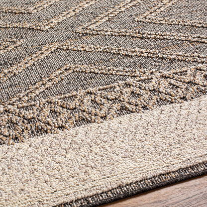 Beige Charcoal Areli Area Rug - MyTuftedRugs.com