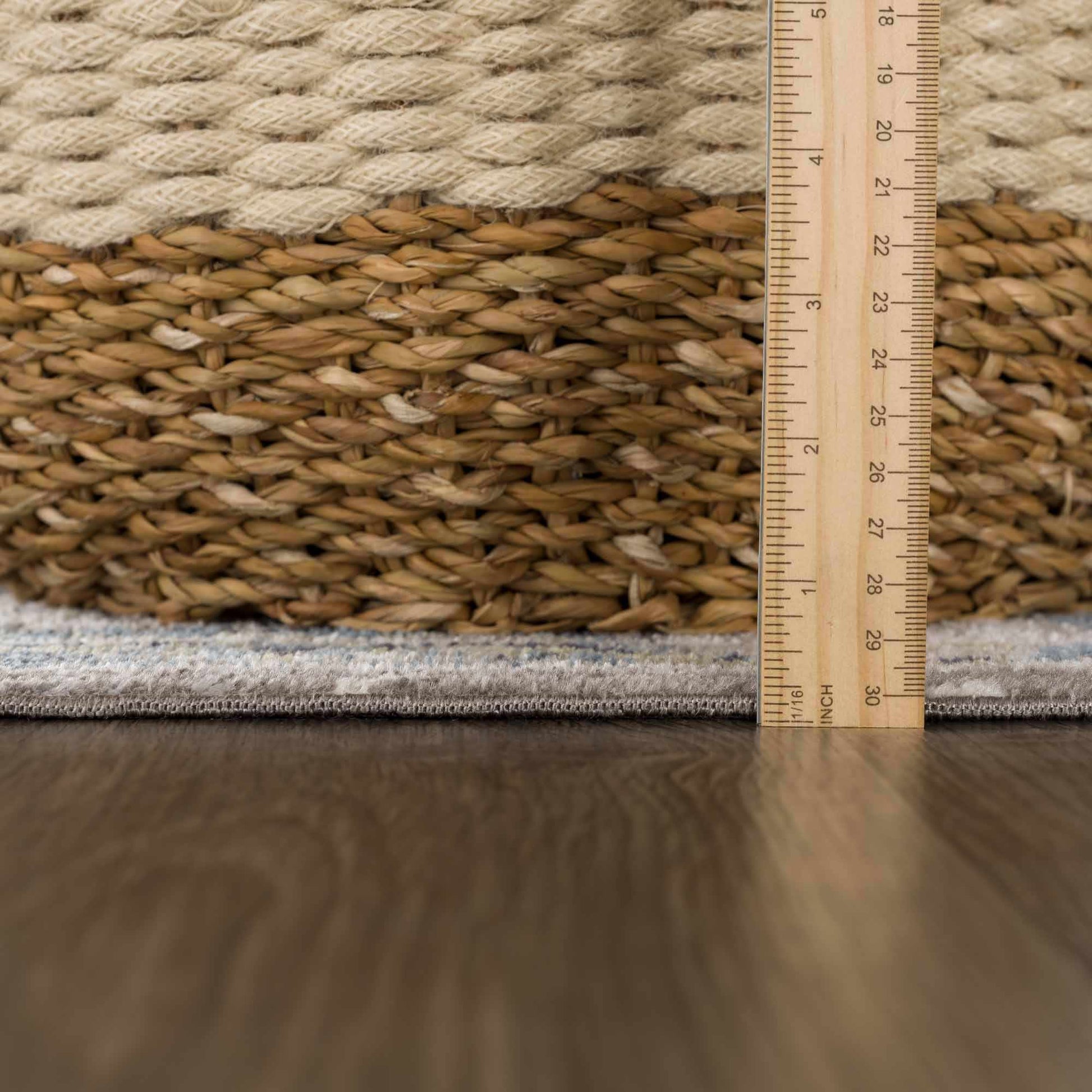 Cabacungan Gray & Blue Washable Area Rug - MyTuftedRugs.com