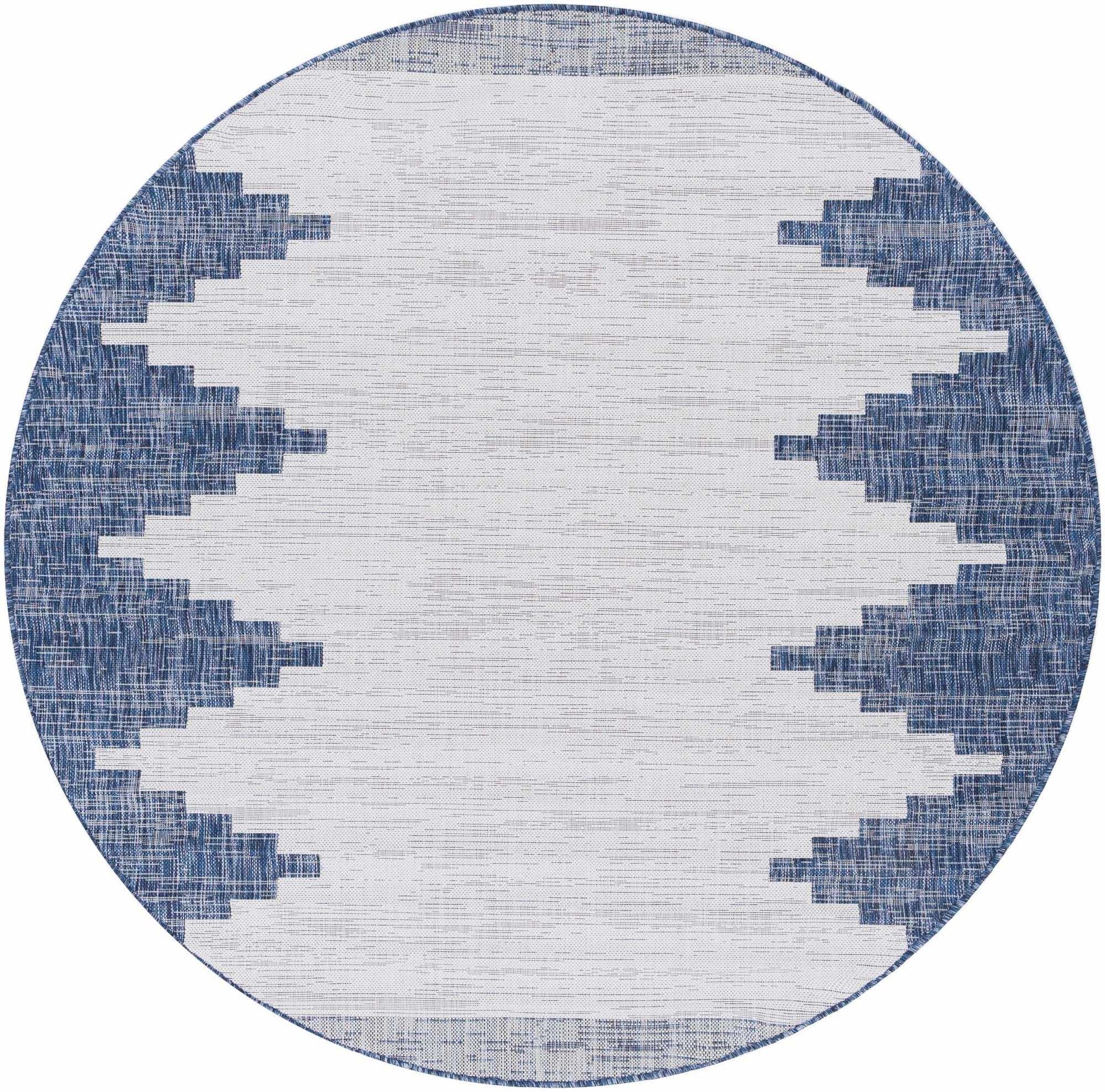 Djugun Navy Outdoor Rug - MyTuftedRugs.com