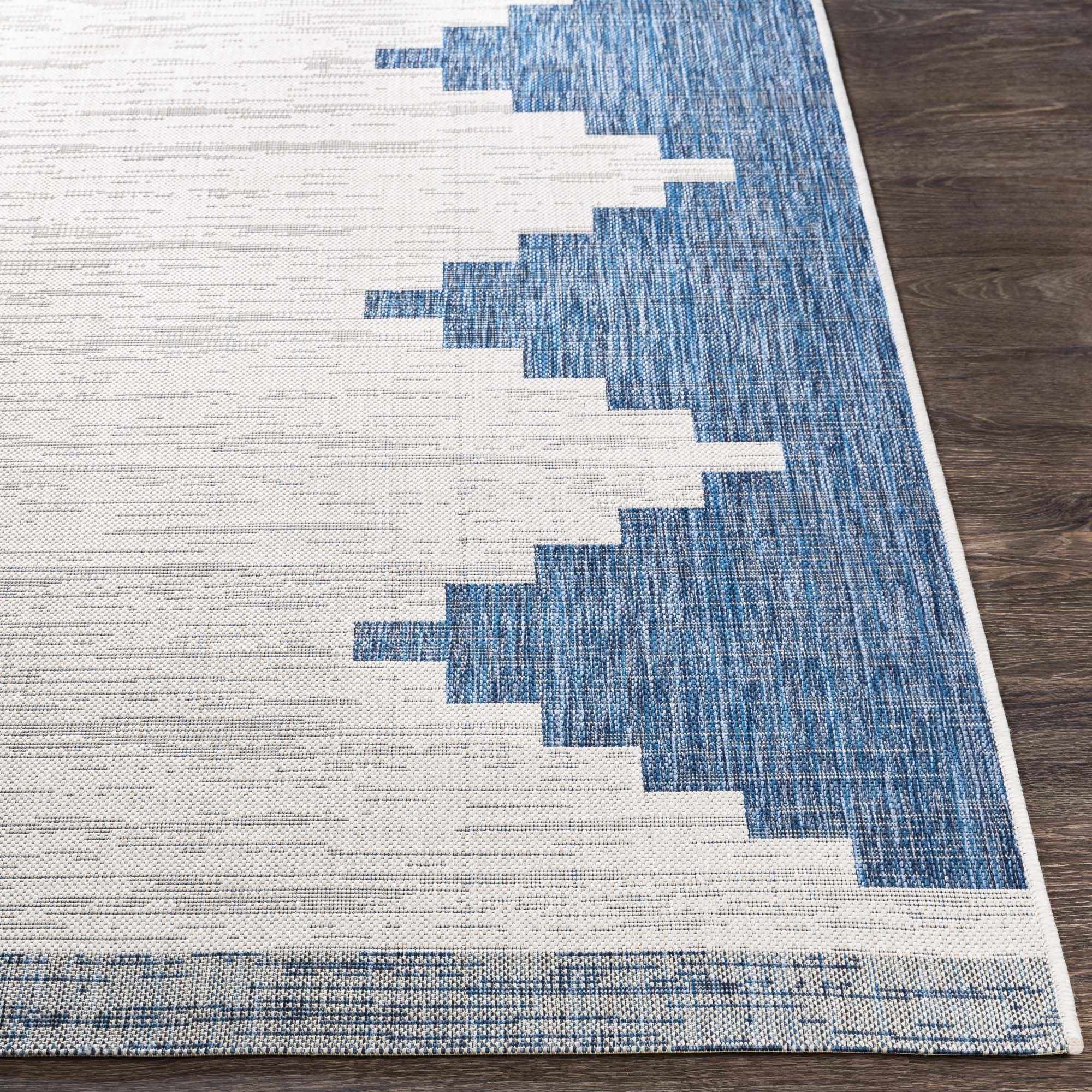Djugun Navy Outdoor Rug - MyTuftedRugs.com