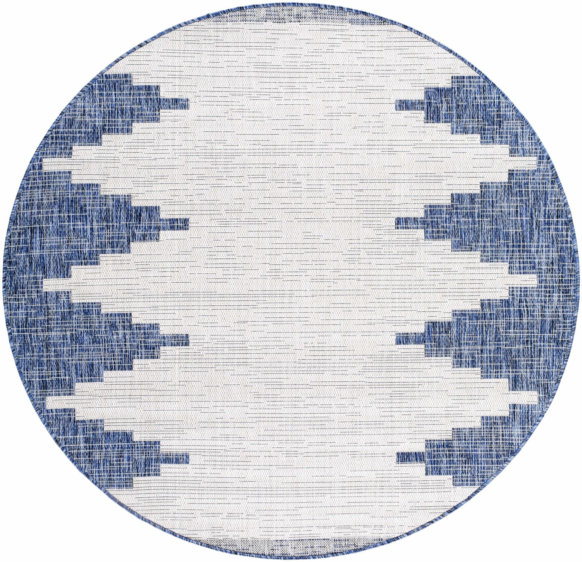 Djugun Navy Outdoor Rug - MyTuftedRugs.com