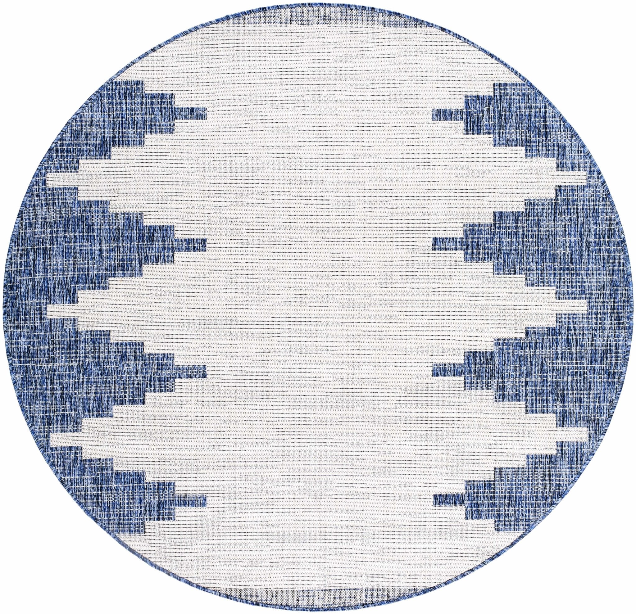 Djugun Navy Outdoor Rug - MyTuftedRugs.com