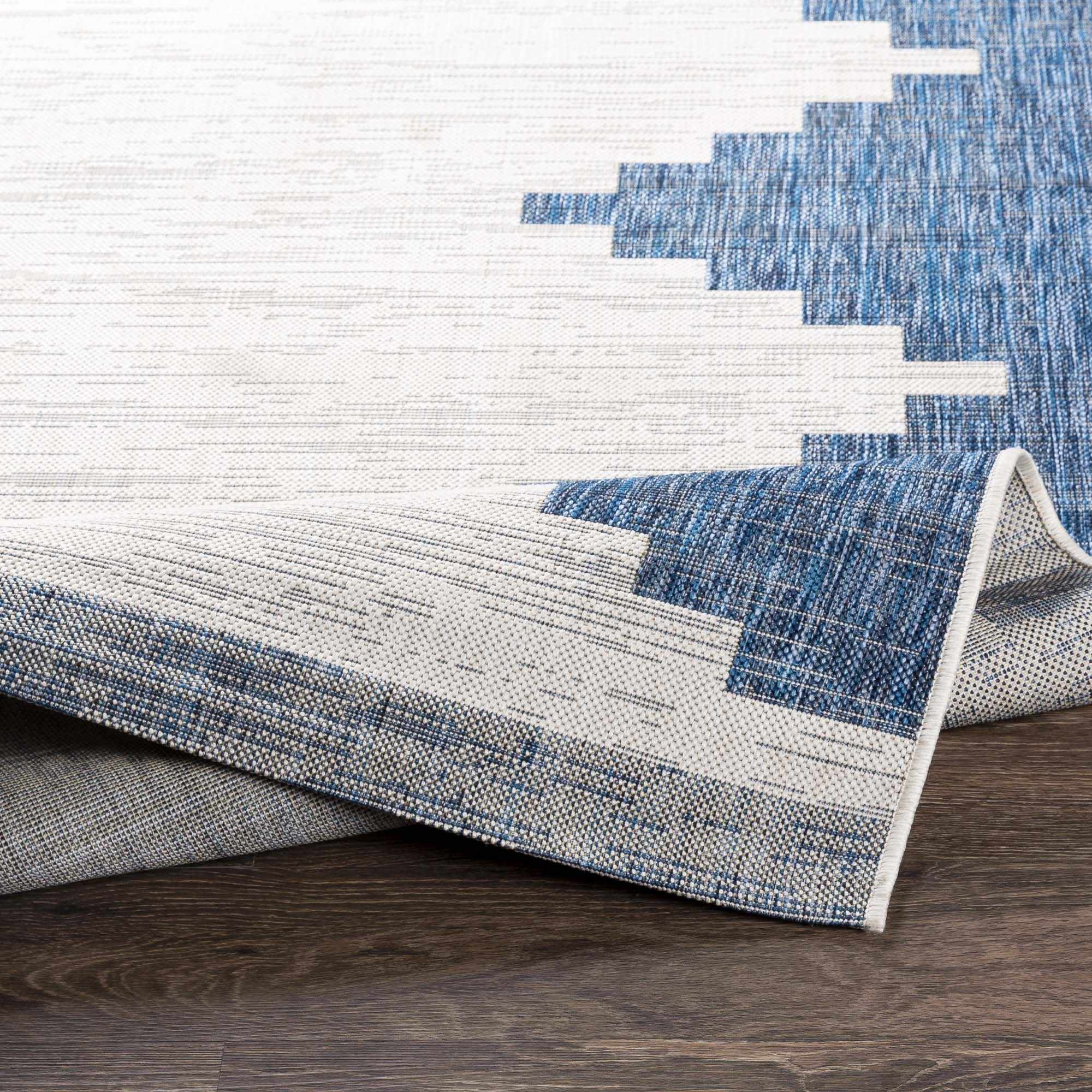 Djugun Navy Outdoor Rug - MyTuftedRugs.com