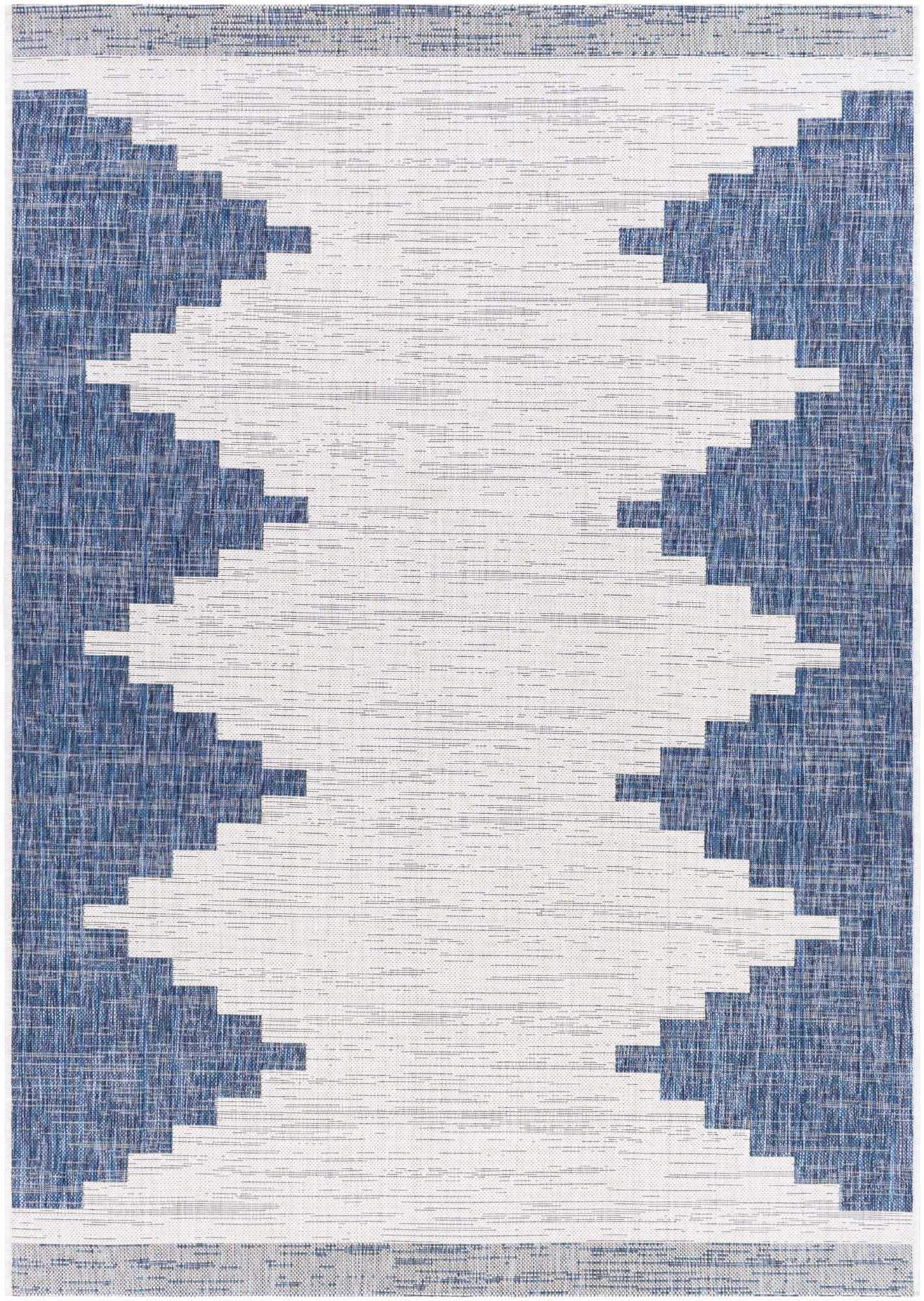 Djugun Navy Outdoor Rug - MyTuftedRugs.com