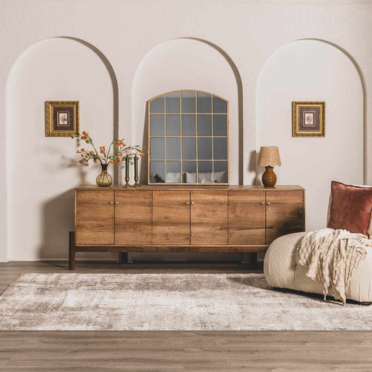 Duval Taupe Abstract Area Rug - MyTuftedRugs.com