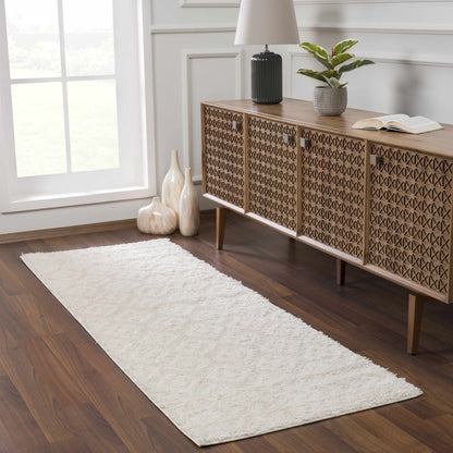 Eivin Cream Diamonds Plush Rug - MyTuftedRugs.com