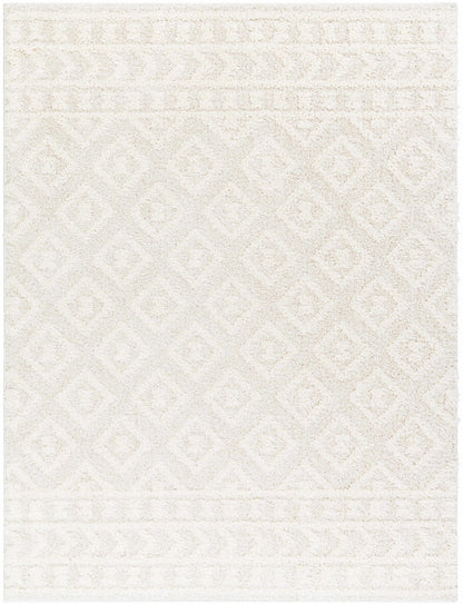 Eivin Cream Diamonds Plush Rug - MyTuftedRugs.com