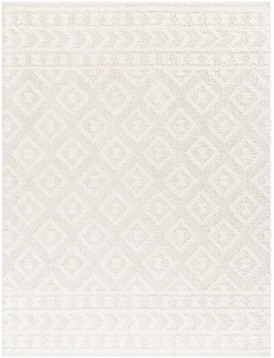Eivin Cream Diamonds Plush Rug - MyTuftedRugs.com