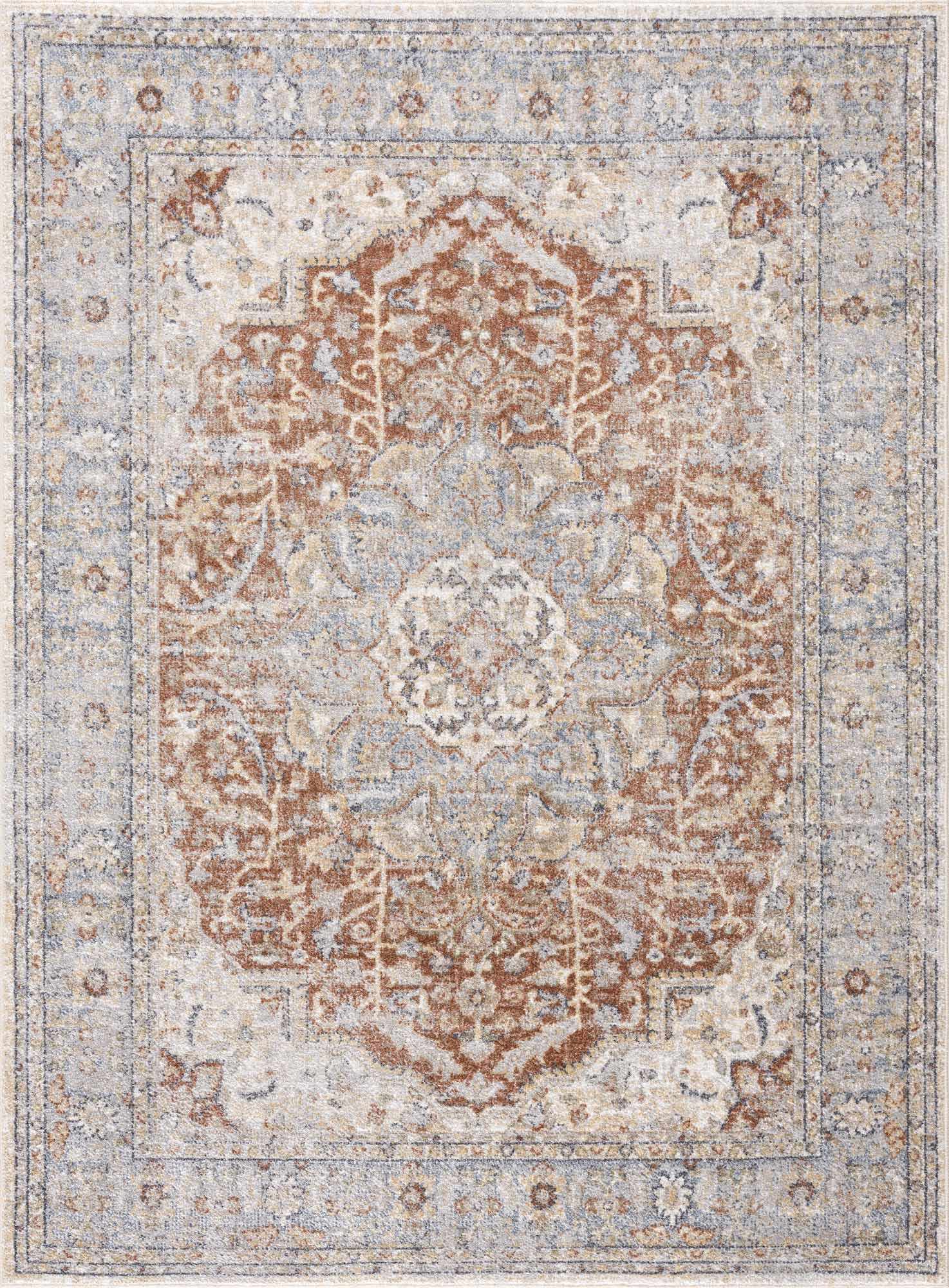 Emke Flat Pile Washable Rug - MyTuftedRugs.com