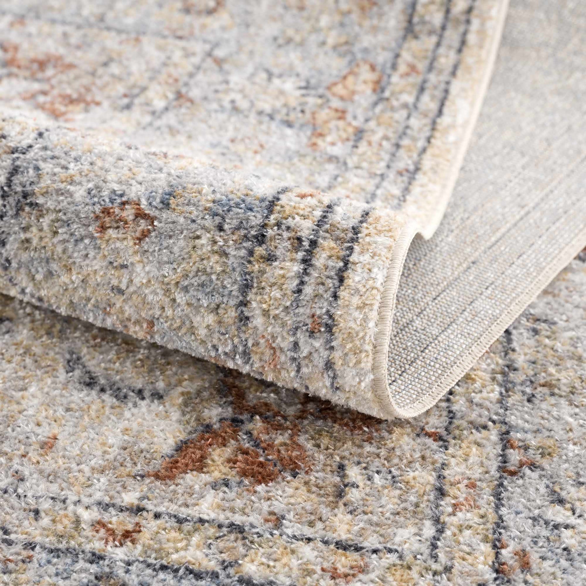 Emke Flat Pile Washable Rug - MyTuftedRugs.com