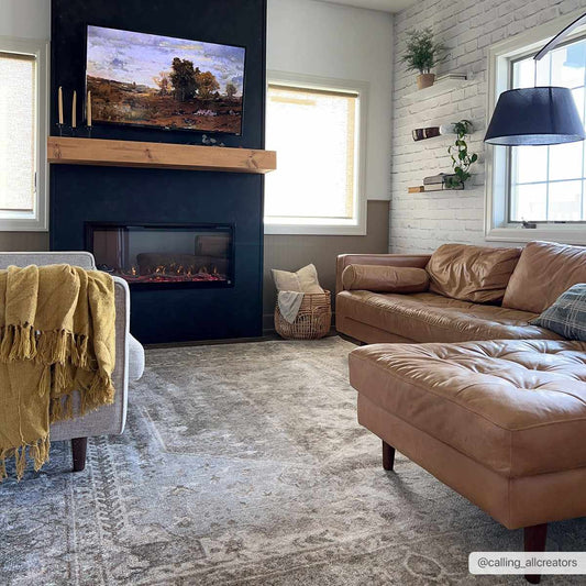 Gael Flat Pile Washable Rug - MyTuftedRugs.com