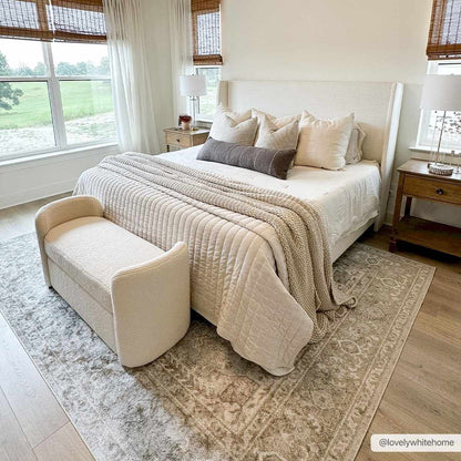 Gael Flat Pile Washable Rug - MyTuftedRugs.com